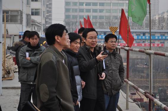 省工作组莅临我市检查建筑基坑工程建设标准执行情况